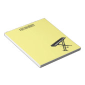 キーボードのピアノ漫画イラストレーション ノートパッド (アングル)