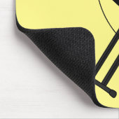 キーボードのピアノ漫画イラストレーション マウスパッド (コーナー)