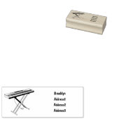 キーボードのピアノ漫画イラストレーション ラバースタンプ (押印)