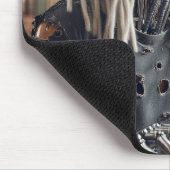 キーボードのロボットタイプ マウスパッド (コーナー)