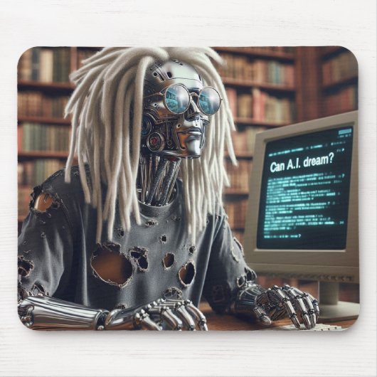 キーボードのロボットタイプ マウスパッド (正面)