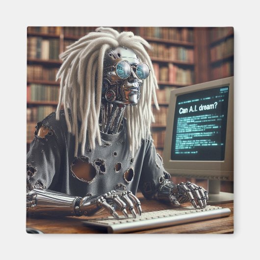 キーボードのロボットタイプ マグネット (正面)