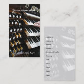 キーボードの名刺(フォーマルな) 名刺 (正面/裏面)