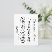 キーボードの声が必要と遊す ポストカード (スタンド正面)