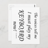 キーボードの声が必要と遊す ポストカード (正面/裏面)