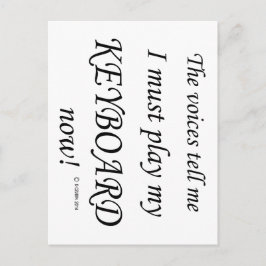 キーボードの声が必要と遊す ポストカード