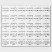 キーボードの声が必要と遊す ラッピングペーパー (フラット)