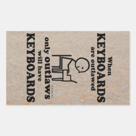 キーボードの外側の長方形ステッカー 長方形シール