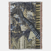 キーボードの景色 スローブランケット (正面縦)