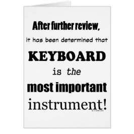 キーボードの最も重要な楽器