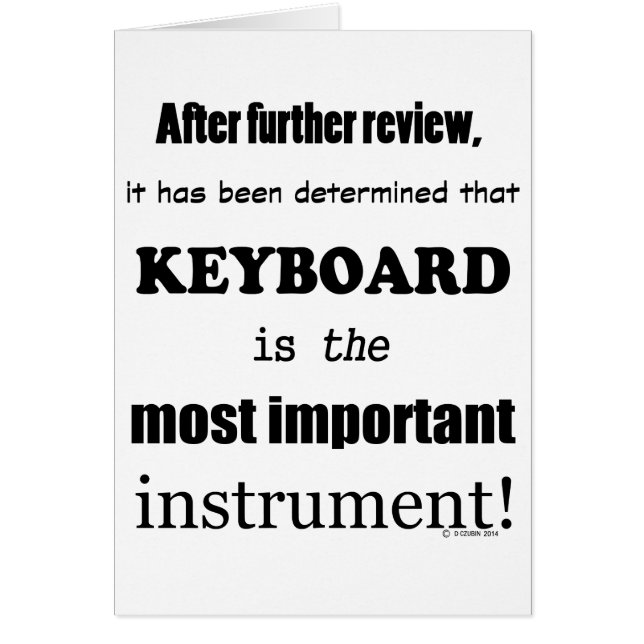 キーボードの最も重要な楽器 (正面)