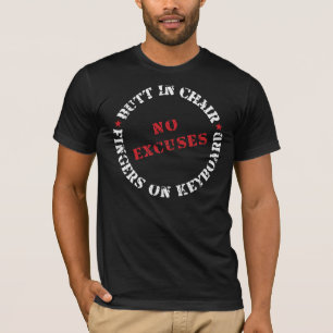 キーボードの椅子指のお尻弁解無し Tシャツ