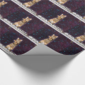 キーボードの猫が再び打つ ラッピングペーパー (角)