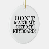 キーボードを取得しない セラミックオーナメント (右)