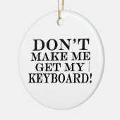 キーボードを取得しない セラミックオーナメント (左)