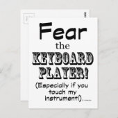 キーボードを恐れる ポストカード (正面/裏面)