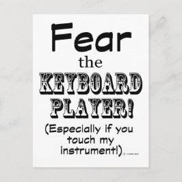 キーボードを恐れる ポストカード