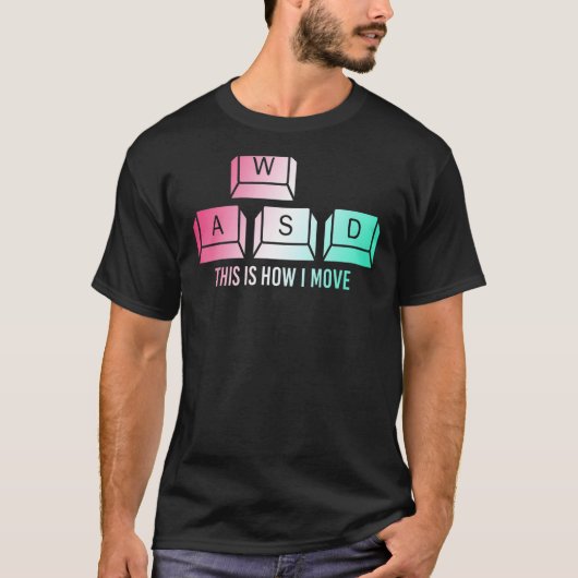 キーボードを移動する方法はコンピュータ鍵ことわざD Tシャツ (正面)