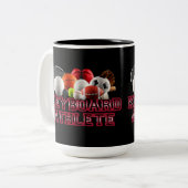 キーボードアスリートマグ ツートーンマグカップ (正面左)