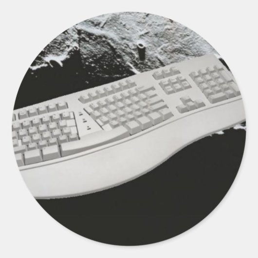 キーボードインキーボード宇宙シール ラウンドシール (正面)