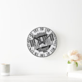 キーボードウィザード時計 ラウンド壁時計 (ホーム)