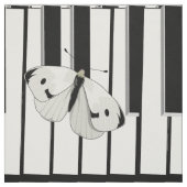 キーボードパターン生地の蝶 ファブリック (見本)