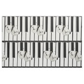 キーボードパターン生地の蝶 ファブリック (ファットクウォーター)