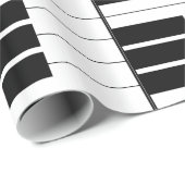 キーボードピアノ鍵 ラッピングペーパー (ロールコーナー)