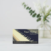 キーボードプレーヤーの名刺 名刺 (スタンド正面)