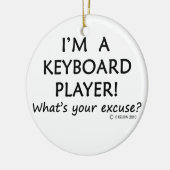キーボードプレーヤーの言い訳 セラミックオーナメント (左)