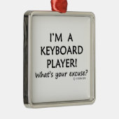 キーボードプレーヤーの言い訳 メタルオーナメント (右)