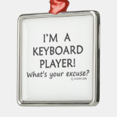 キーボードプレーヤーの言い訳 メタルオーナメント (左)