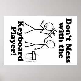 キーボードプレーヤーを混乱させないようにする ポスター