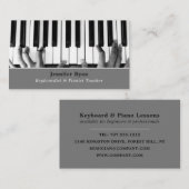 キーボードプレーヤー、プロフェッショナルキーボード奏者、ピアニスト 名刺 (正面/裏面)
