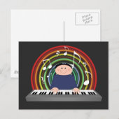 キーボードプレーヤー ポストカード (正面/裏面)