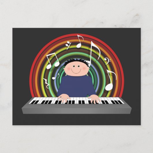 キーボードプレーヤー ポストカード (正面)
