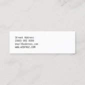 キーボードボタン スキニー名刺 (裏面)