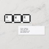 キーボードボタン スキニー名刺 (正面/裏面)