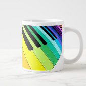キーボードミュージックパーティーの色 ジャンボコーヒーマグカップ (右)