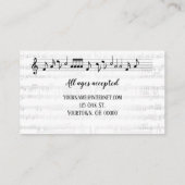 キーボード付きピアノ先生 名刺 (裏面)