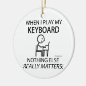 キーボード以外に何も重要ではない セラミックオーナメント (左)