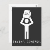 キーボード制御プログラマコンピュータ科学おたく ポストカード (正面/裏面)