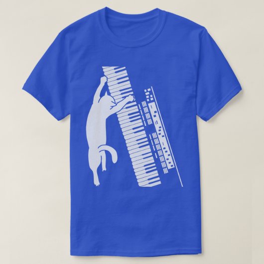 キーボード子猫 Tシャツ (デザイン正面)