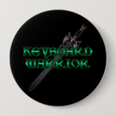 キーボード戦士MMORPGボタン 缶バッジ (正面)