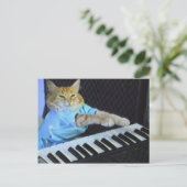 キーボード猫はがき! ポストカード (スタンド正面)