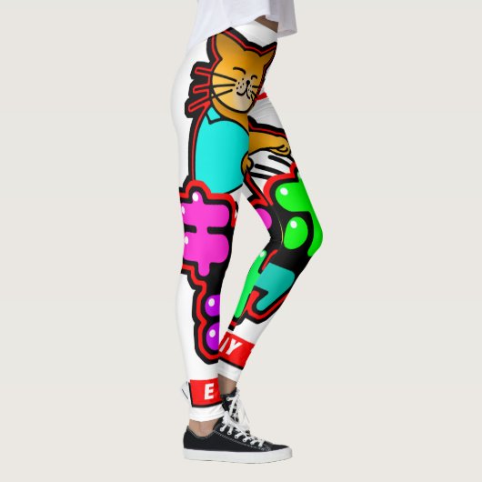 キーボード猫日本のなYOROSHIKUのレギング レギンス (右)