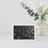 キーボード縁ど() 名刺 (スタンド正面)