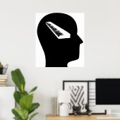 キーボード考えについて ポスター (ホームオフィス)