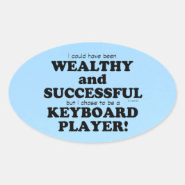 キーボード豊富で成功したオーバルステッカー 楕円形シール