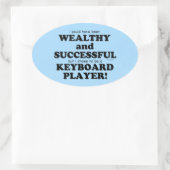 キーボード豊富で成功したオーバルステッカー 楕円形シール (バッグ)